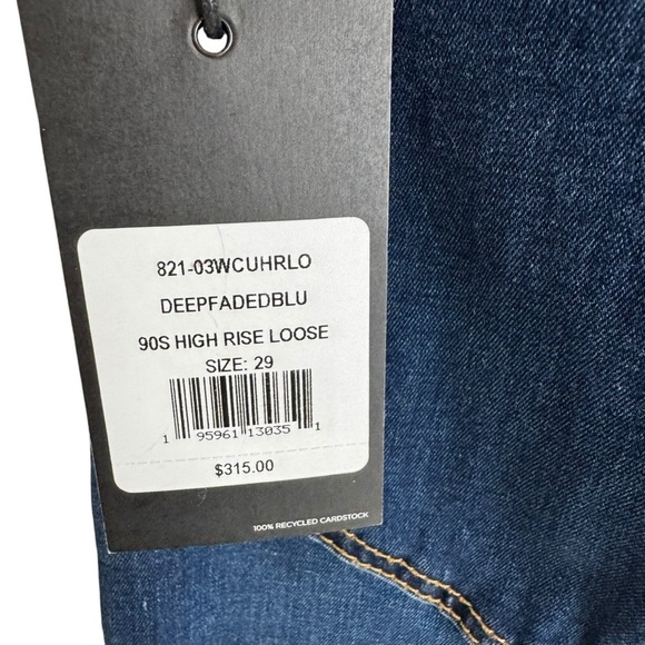 RE/DONE - NWT 90s Loose High Rise Straight Jeans Sz 29 - Picture 7 of 9